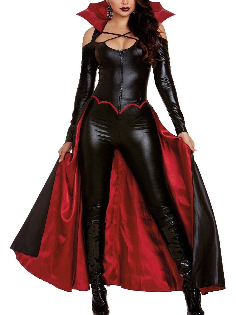 Dreamgirl Princess of Darkness Vampire Costume Black Red Halloween – Size M